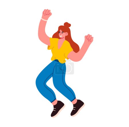 Illustration for Happy people vector illustration. A cheerful character defines essence happy and successful individuals The happy people metaphor conveys vibrant spirit joyful lifestyle Celebration becomes way life - Royalty Free Image