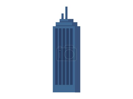 Ilustración de Ilustración del vector rascacielos. Los rascacielos simbolizan la ambición arquitectónica de elevar los horizontes de la ciudad Los rascacielos exteriores transforman el paisaje urbano en forma de arte Los rascacielos en el centro de la ciudad - Imagen libre de derechos