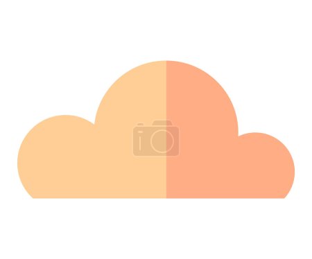 Ilustración de Ilustración del vector nube. Los vapores brumosos se elevan, mezclándose con la belleza etérea nubes altas y celestiales formaciones naturales de paisaje nublado añaden dimensión al clima en constante evolución por encima - Imagen libre de derechos