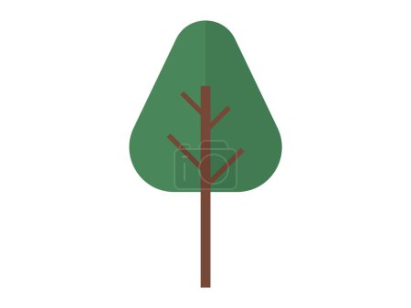 Tree vector illustration. Trees are guardians environment, preserving ecosystems and promoting biodiversity Natures intricate design is reflected in unique shapes and patterns leaves Environmental