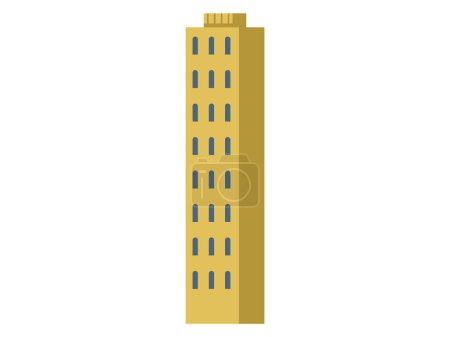 Skyscraper vector illustration. Residential buildings with high facades redefine visual aesthetics city living Skyscraper metaphors inspire architects to innovate and explore new design heights