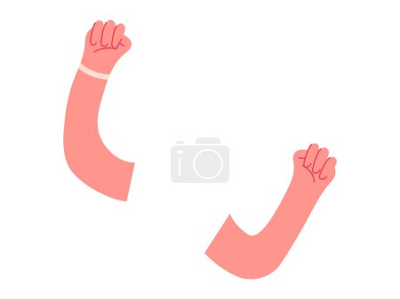 Body part hands vector illustration. Healthcare professionals rely on anatomic knowledge for accurate diagnoses and treatments Learning about body parts enhances awareness individual health