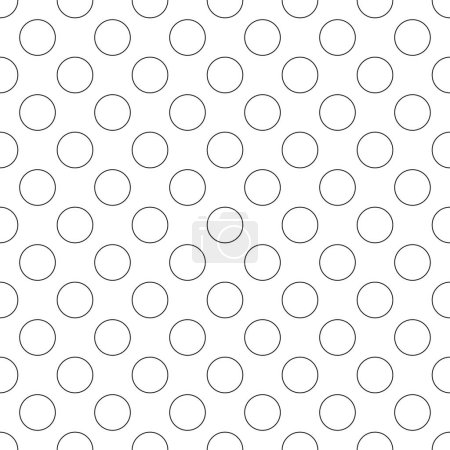 Illustration for Seamless circle outline pattern background - Royalty Free Image