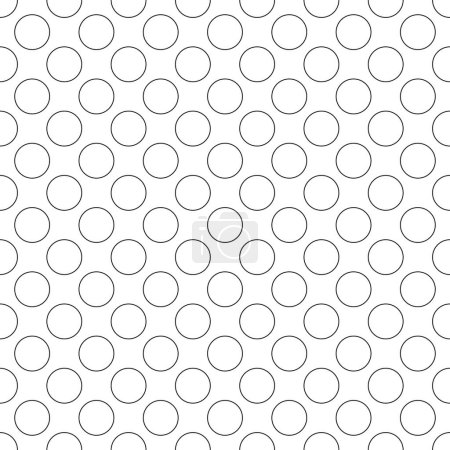 Illustration for Seamless circle outline pattern background - Royalty Free Image