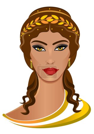 Illustration for Beautiful Demeter Greek Goddess - Royalty Free Image
