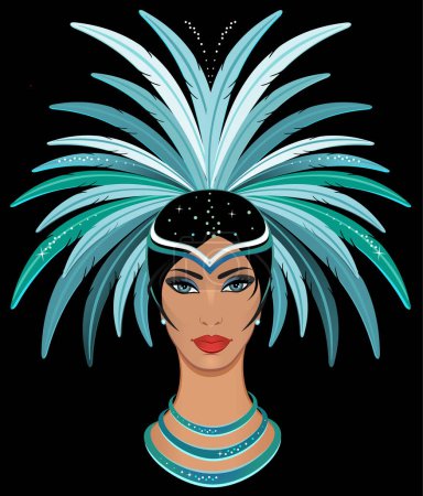 Illustration for Beautiful Brazilian Samba Girl - Royalty Free Image