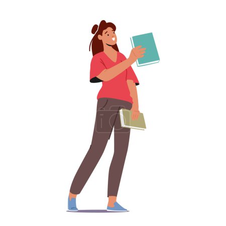 Woman Swaps Books With A Fellow Reader, Female Character Sharing Stories And Adventures, As They Exchange Literary Treasures And Embark On New Reading Journeys. Cartoon People Vector Illustration