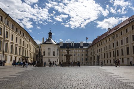 Photo for Courtyard of the Czech presidential headquarters. - Royalty Free Image