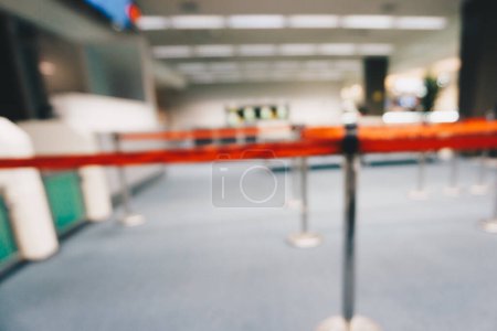 Photo for Abstract blurred waiting lobby transit in airport transport background - Royalty Free Image