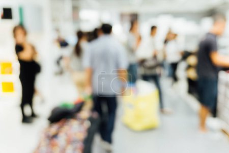 Photo for Blur store people background in shopping mall modern living mall - Royalty Free Image