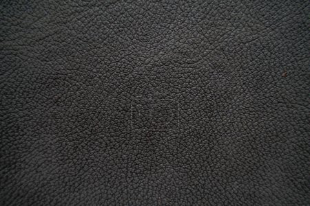 Foto de Textura de cuero negro genuino cuero vacío fondo piel de vaca de grano completo - Imagen libre de derechos