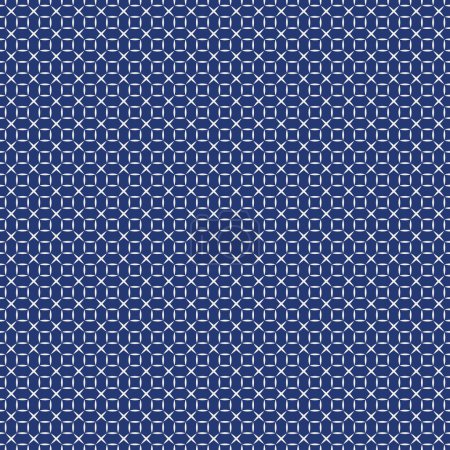 Illustration for Japanese Sashiko Seamless Vector Patterns. Asian Embroidery Motifs. Abstract Repeating Geometric Backgrounds - Royalty Free Image