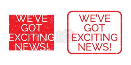 Illustration for We Have Big News Announcement. Vector Speech Balloon. - Royalty Free Image