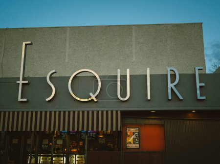 Foto de Signo de época del Esquire Theatre, Denver, Colorado - Imagen libre de derechos