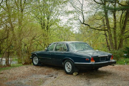 Foto de Vintage Jaguar XJ6, Lenox, Massachusetts - Imagen libre de derechos