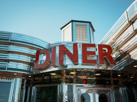 Photo for Palace Diner vintage sign, Poughkeepsie, New York - Royalty Free Image