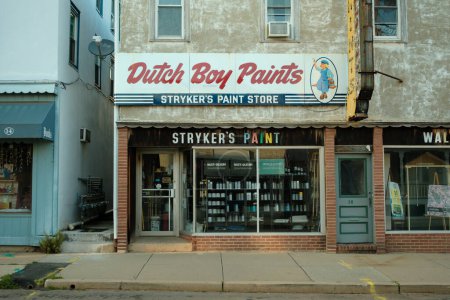 Foto de Cartel vintage de Strykers Paint Store, Flemington, Nueva Jersey - Imagen libre de derechos