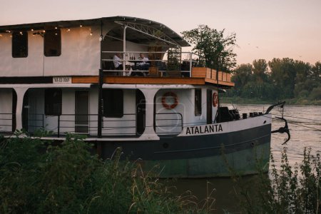 Photo for Atalanta boat on the Vistula River, in Warsaw, Poland - Royalty Free Image