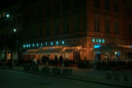Foto de Señal de cine Kino Kultura en Varsovia, Polonia - Imagen libre de derechos
