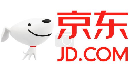 Photo for New York, USA - 9 March 2024: JD.com Company Logo, Corporation Icon, Illustrative Editorial. - Royalty Free Image