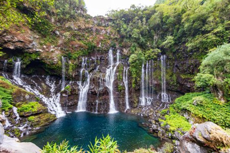 Téléchargez les photos : Saint-Joseph, Reunion Island - Langevin waterfall - en image libre de droit