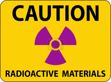 Téléchargez les illustrations : Matériaux radioactifs Signal Avertissement Matériaux radioactifs - en licence libre de droit