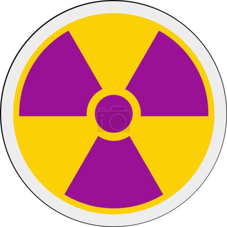 Illustration for Circular Information Sign ISO Radiation Symbol - Royalty Free Image