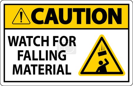 Caution Sign, Watch For Falling Material