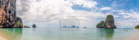 View at the Ko Rang Nok island in Railay Bay near Ao Nang town in Krabi - Thailand Poster 643914540