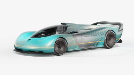 Téléchargez les photos : Rendu 3D d'un concept-car générique sans marque - en image libre de droit