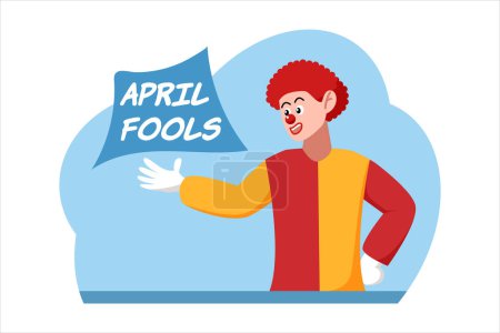 Ilustración de Ilustración de April Fools Flat Design - Imagen libre de derechos