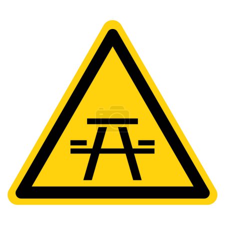 Illustration for Picnicking Area Symbol Sign, Vector Illustration, Isolate On White Background Label .EPS10 - Royalty Free Image