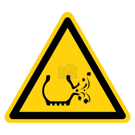 Illustration for Tire Leak Symbol Sign, Vector Illustration, Isolate On White Background Label .EPS10 - Royalty Free Image