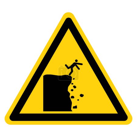 Open Pit Stay Away Symbol Sign, Vektor Illustration, Isolieren auf weißem Hintergrund Etikett. EPS10 