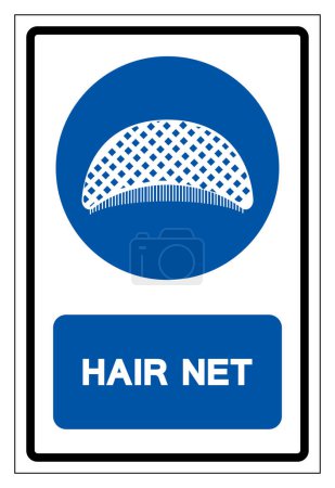 Illustration for Hair Net Symbol Sign, Vector Illustration, Isolate On White Background Label. EPS10 - Royalty Free Image