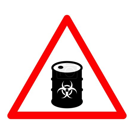 Illustration for Radioactive Area Symbol Sign, Vector Illustration, Isolate On White Background Label. EPS10 - Royalty Free Image
