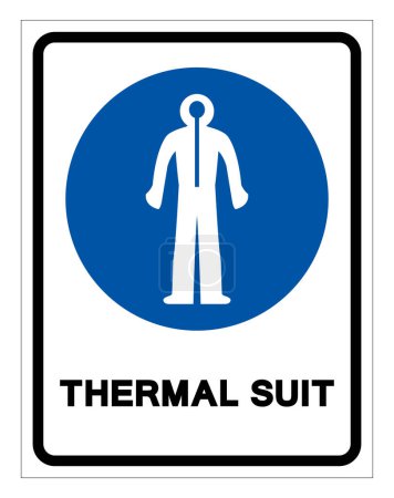 Illustration for Therma Suit Symbol Sign, Vector Illustration, Isolate On White Background Label.EPS10 - Royalty Free Image