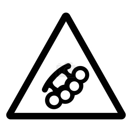 Illustration for Gang Area Symbol Sign, Vector Illustration, Isolate On White Background Label.EPS10 - Royalty Free Image