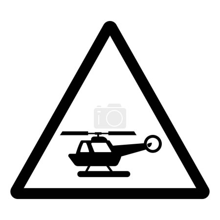 Illustration for Helicopter Helipad Area Symbol Sign, Vector Illustration, Isolate On White Background Label.EPS10 - Royalty Free Image