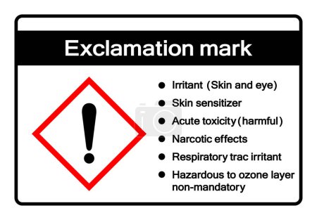 Illustration for Exclamatiomn Mark Symbol Sign ,Vector Illustration, Isolate On White Background Label.EPS10 - Royalty Free Image