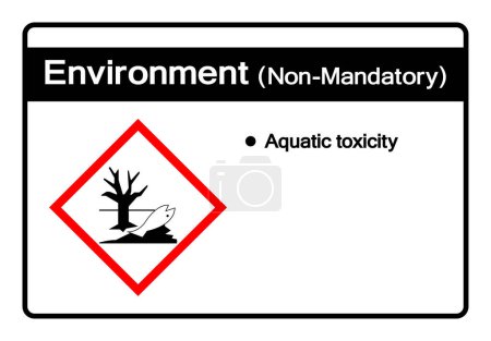 Téléchargez les illustrations : Signe de symbole d'environnement, illustration vectorielle, isolement sur l'étiquette de fond blanche.EPS10 - en licence libre de droit