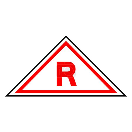 Ilustración de Signo de símbolo de armadura de piso, ilustración vectorial, aislamiento en la etiqueta de fondo blanco. - Imagen libre de derechos