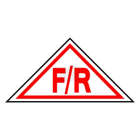 Ilustración de Signo de símbolo de la armadura de piso / techo, ilustración vectorial, aislamiento en la etiqueta de fondo blanco. - Imagen libre de derechos