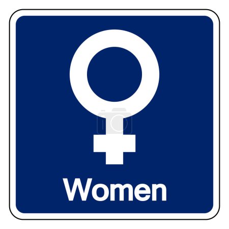 Illustration for Women Symbol Sign,Vector Illustration, Isolated On White Background Label.EPS10 - Royalty Free Image