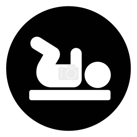 Illustration for Baby Change Symbol Sign,Vector Illustration, Isolated On White Background Label.EPS10 - Royalty Free Image