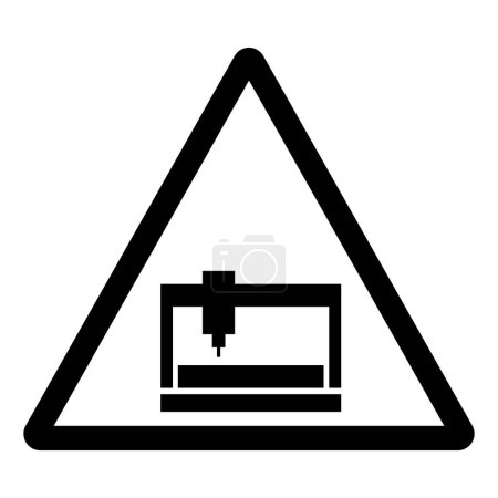 Téléchargez les illustrations : Signe de symbole de commande numérique par ordinateur, illustration vectorielle, isolement sur l'étiquette blanche de fond. - en licence libre de droit