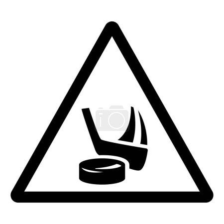 Illustration for Ice Hockey Symbol Sign,Vector Illustration, Isolate On White Background Label.EPS10 - Royalty Free Image