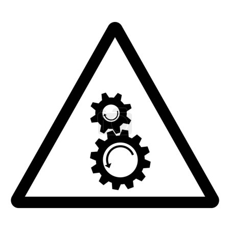 Illustration for Rotating Gears Symbol Sign,Vector Illustration, Isolate On White Background Label.EPS10 - Royalty Free Image