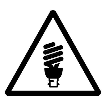 Illustration for Lightbulbs Compact Fluorescent Symbol Sign, Vector Illustration, Isolate On White Background Label.EPS10 - Royalty Free Image