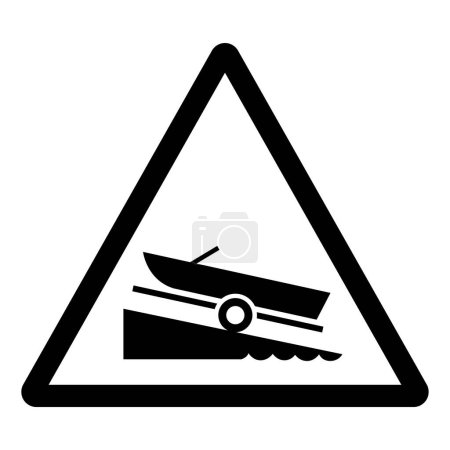Illustration for Boat Ramp Symbol Sign, Vector Illustration, Isolate On White Background Label.EPS10 - Royalty Free Image